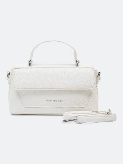 Белая сумка-багет