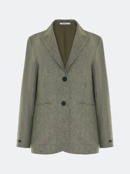 Шерстяной жакет с узором Herringbone