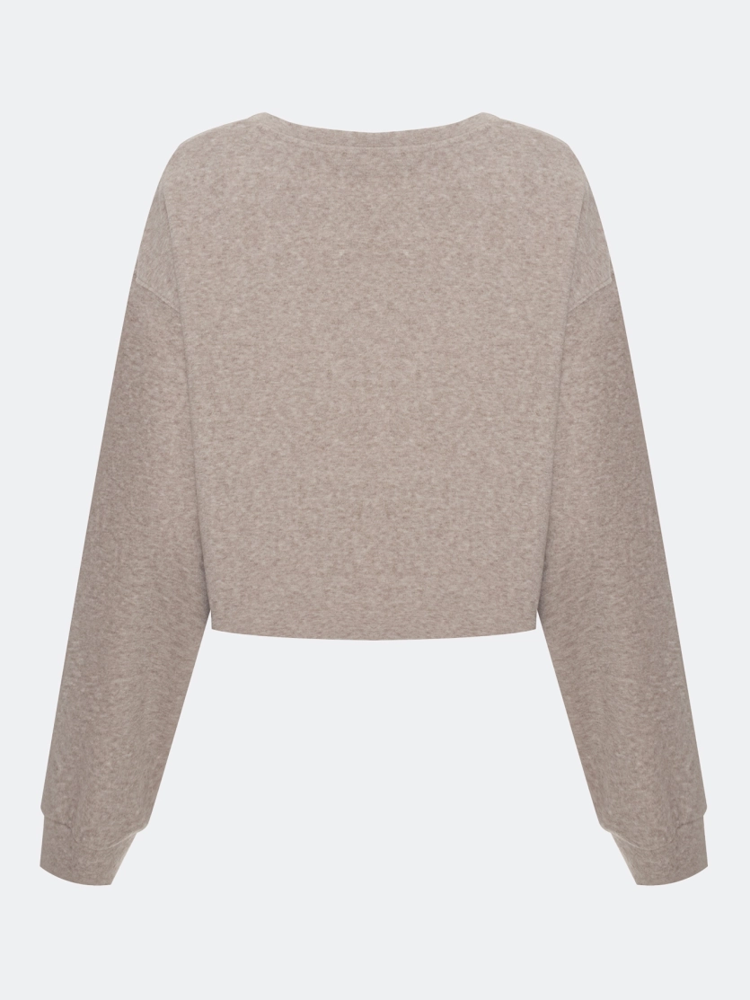 Джемпер с имитацией многослойности