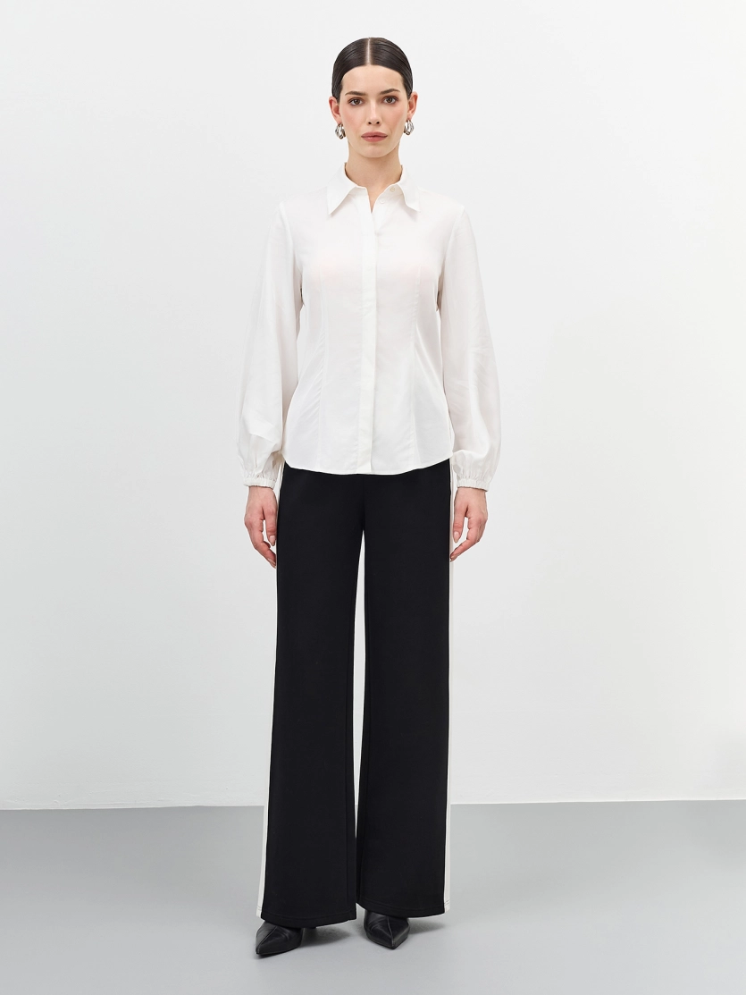 Брюки с контрастными лампасами