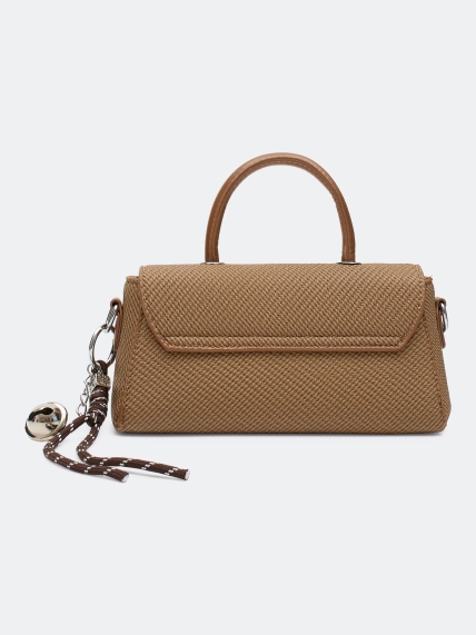 Сумка-багет с обвесом