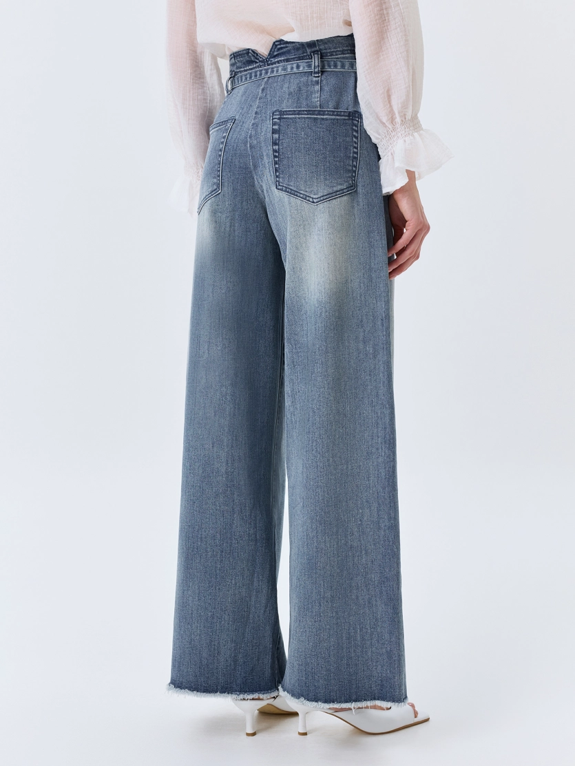 Широкие джинсы в стиле "Бохо"