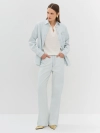 Oversize рубашка из тонкого денима