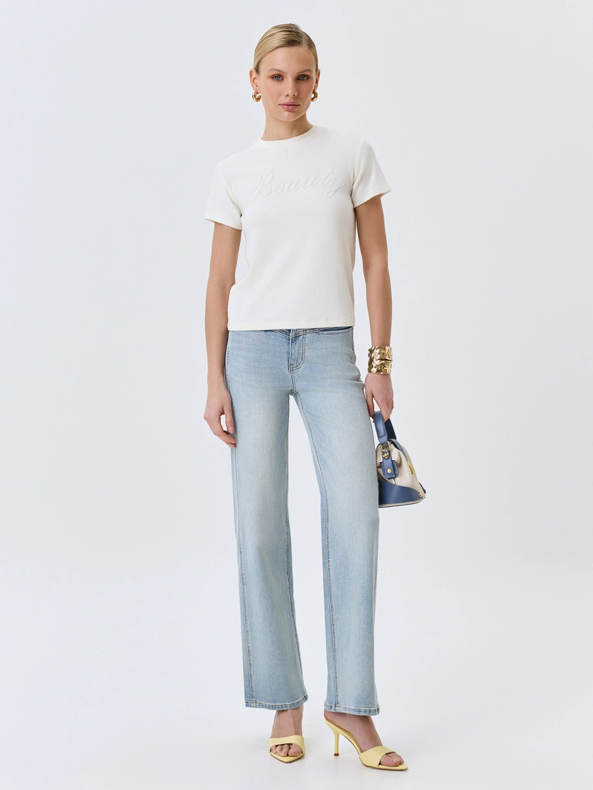 Свободные джинсы с деликатной варкой