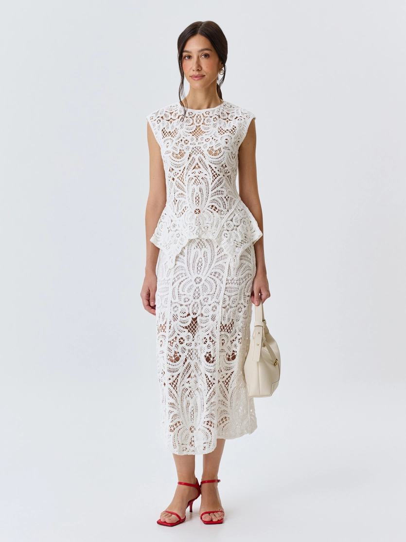 Ажурный кружевной топ