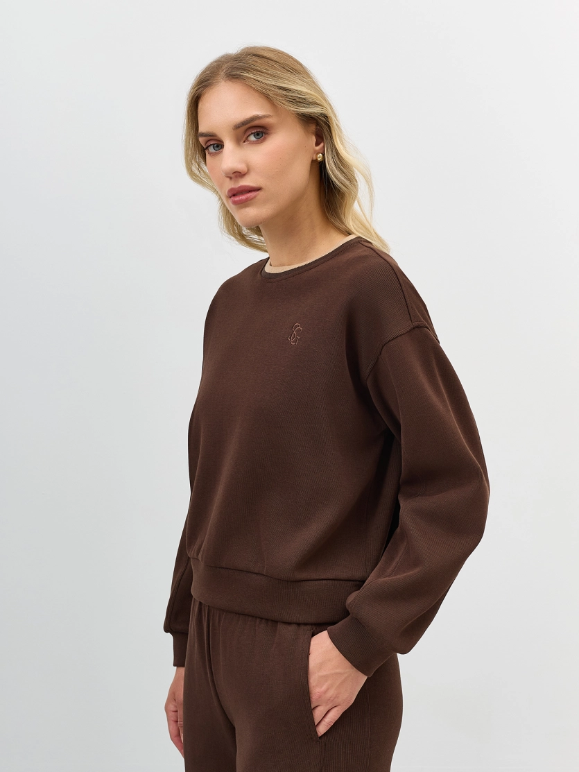 Свитшот из смесового хлопка