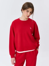 Яркий свитшот с контрастными акцентами