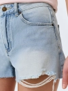 Джинсовые шорты с дестроями