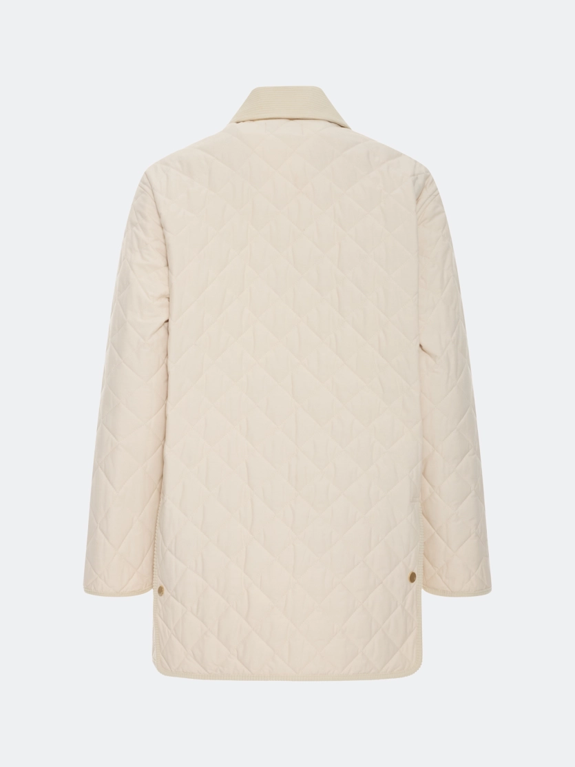 Укороченное пальто из смесового хлопка