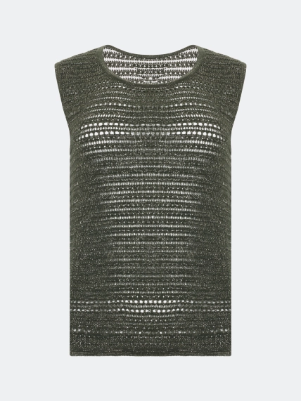 Ажурный топ с люрексом