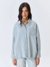 Рубашка из фактурного денима