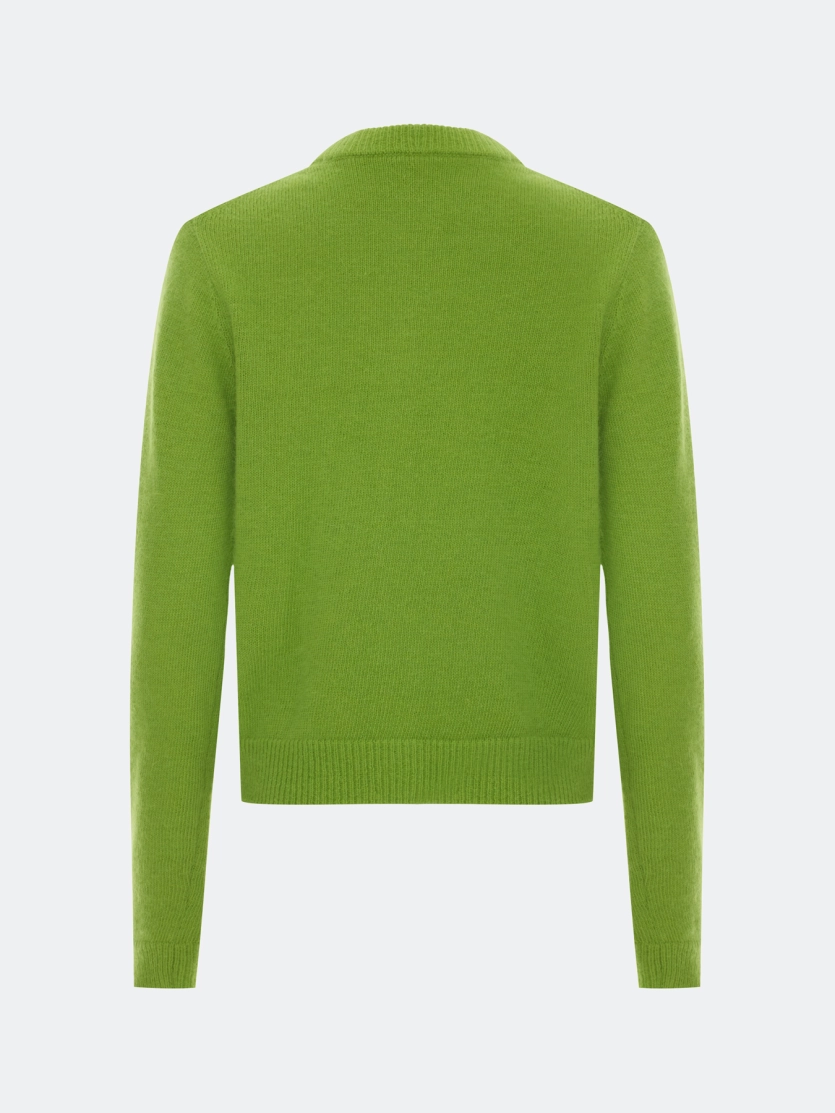 Яркий кардиган с ангорой