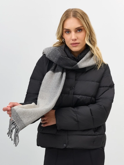 Шарф из 100% шерсти с клетчатым принтом