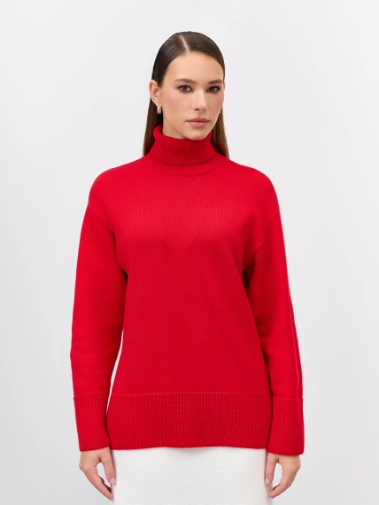 Джемпер с воротником гольф