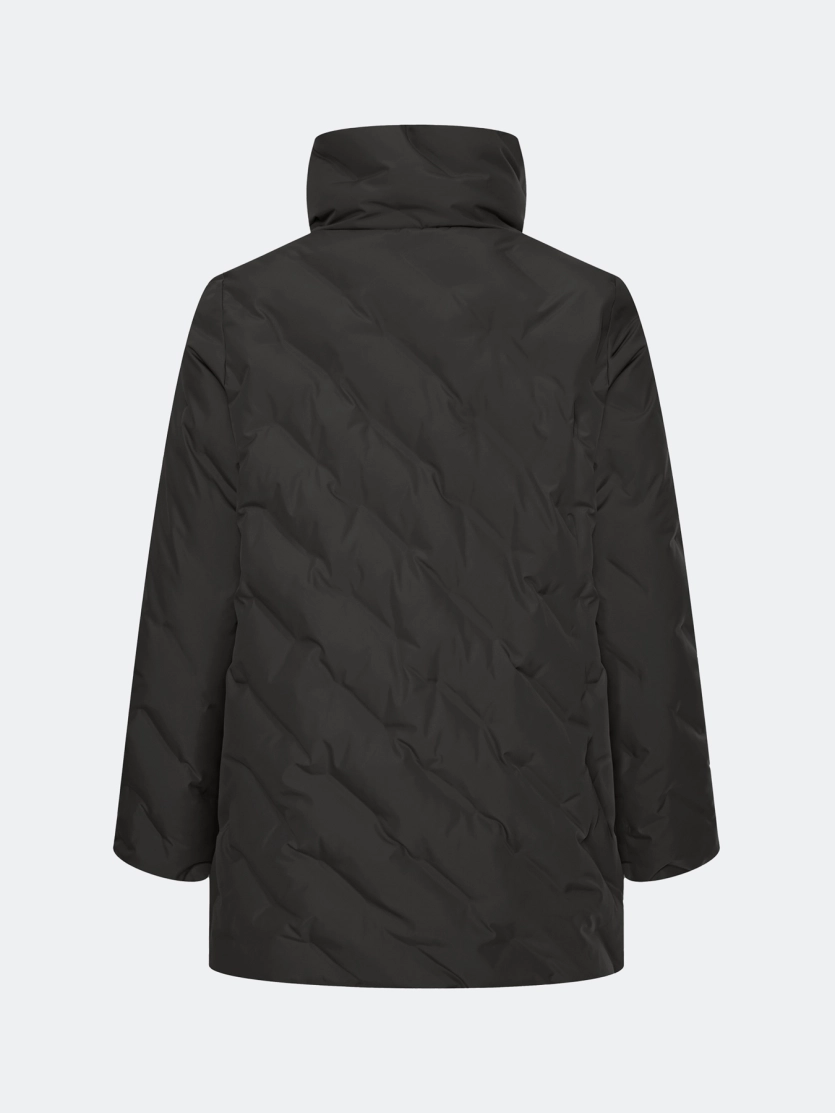 Удлиненная куртка с фактурной стежкой