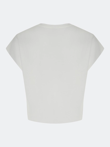 Топ с асимметричным декором