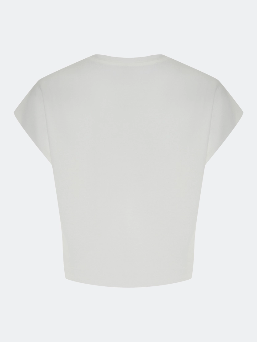 Топ с асимметричным декором