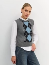 Жилет с узором аргайл