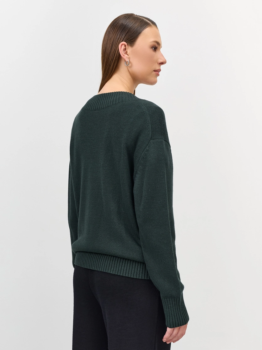 Базовый джемпер с V-образным вырезом