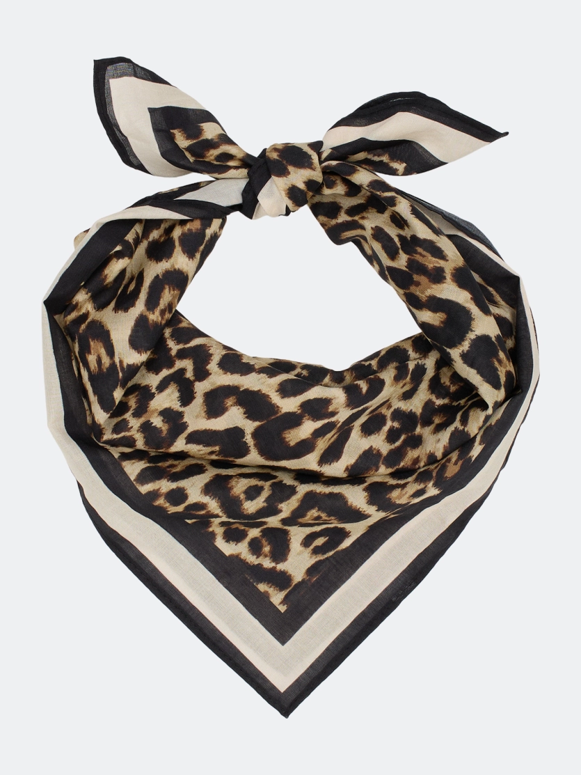 Шейный платок с анималистичным принтом
