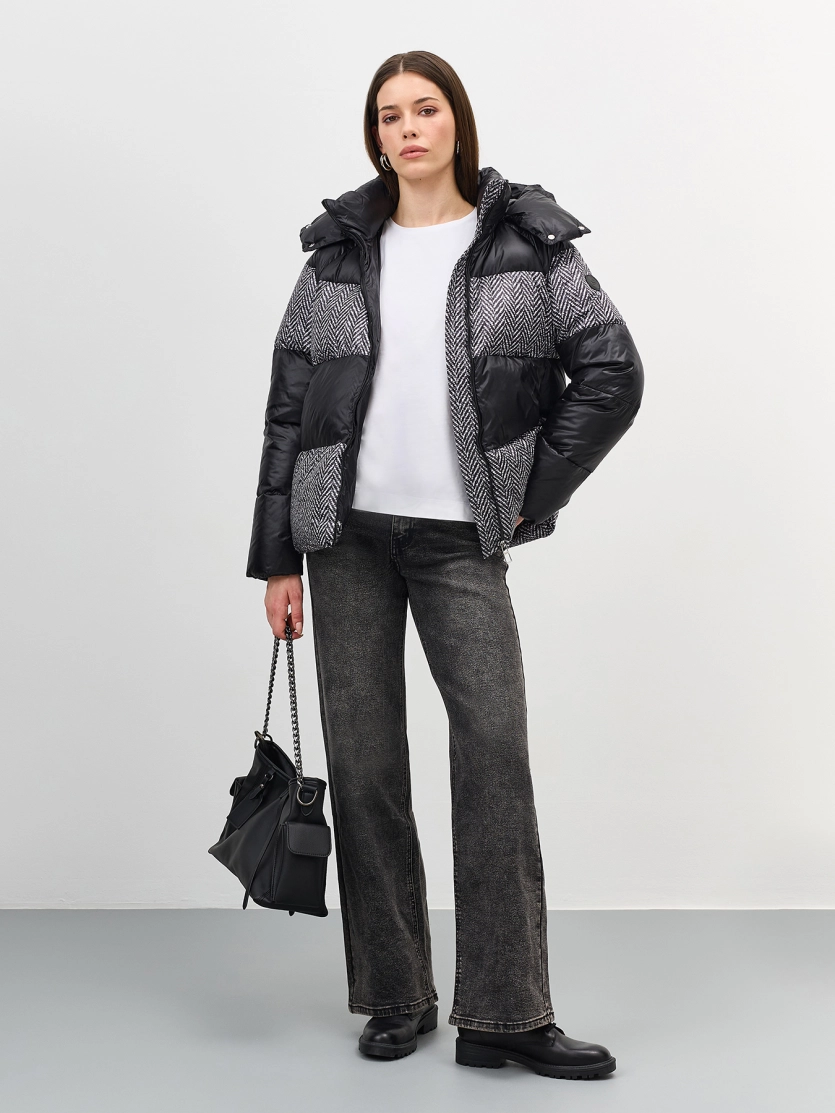 Комбинированная куртка в стиле color block