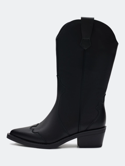 Полусапоги-казаки из натуральной кожи