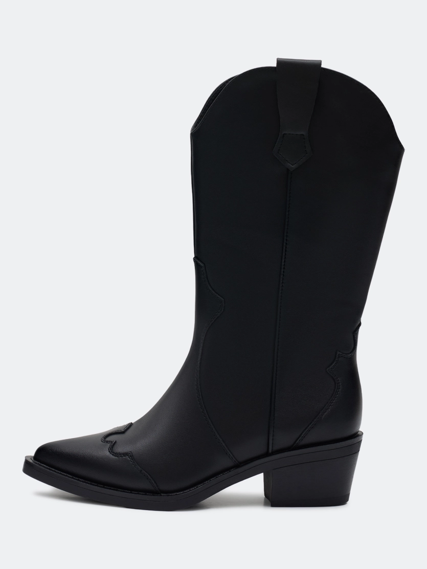 Полусапоги-казаки из натуральной кожи