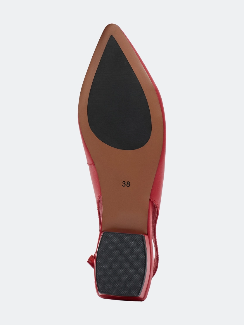 Туфли слингбэки из натуральной кожи