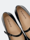 Балетки из лаковой кожи