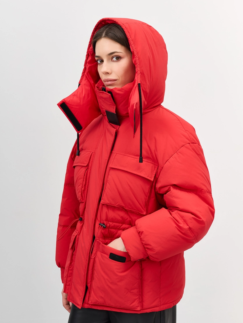 Яркая парка Oversize