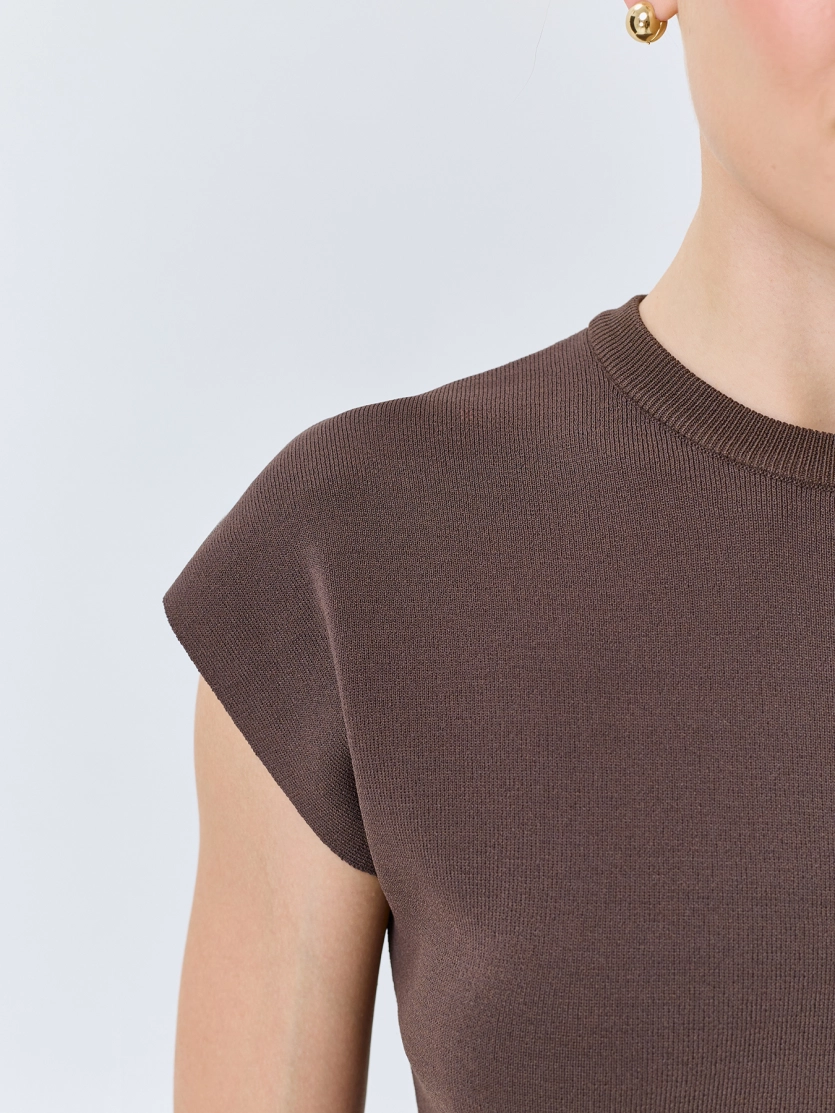 Вязаный топ из вискозы