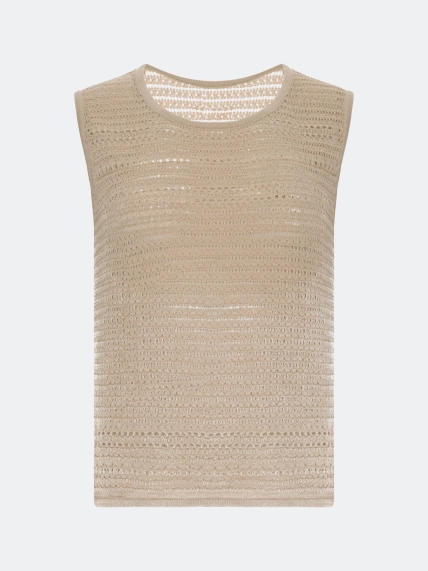 Ажурный топ с люрексом