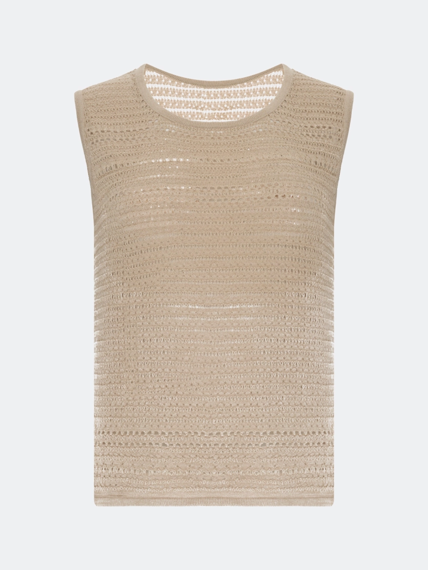Ажурный топ с люрексом
