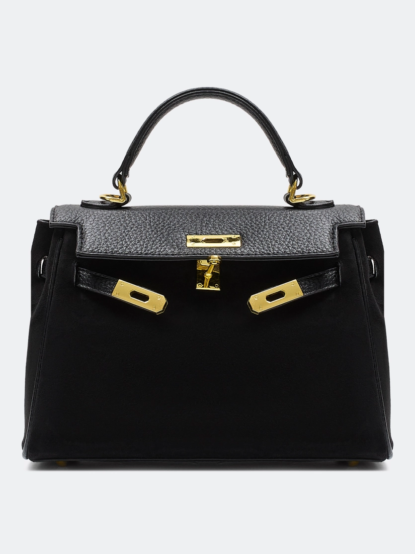 Комбинированная сумка из эко кожи