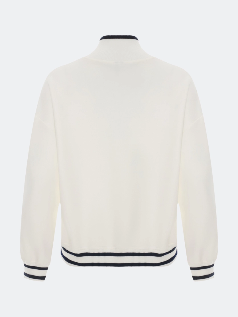 Джемпер с короткой молнией