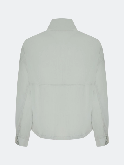 Жакет из тенселя с высоким воротником