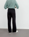 Широкие длинные брюки на резинке