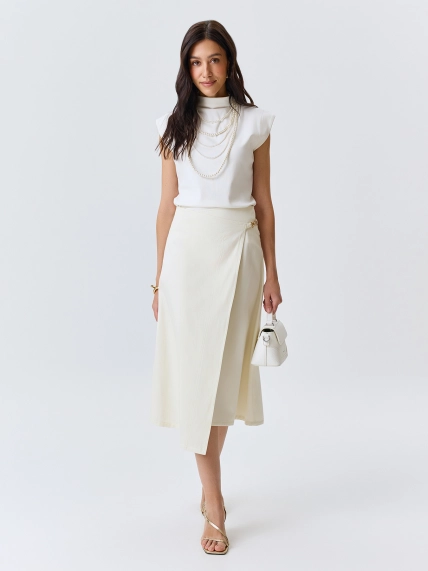 Асимметричная юбка на запах