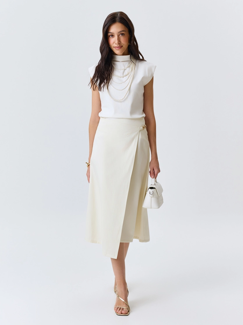 Асимметричная юбка на запах