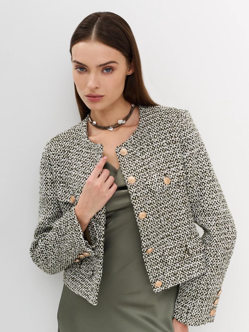 Укороченный жакет в стиле &quot;Chanel&quot;