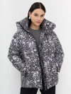 Oversize куртка с абстрактным принтом
