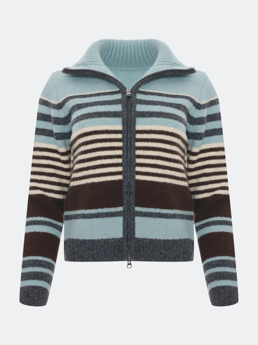 Кардиган в яркую полоску