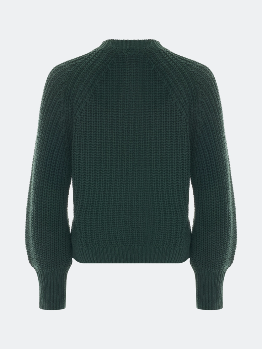 Объемный свитер из смесового хлопка