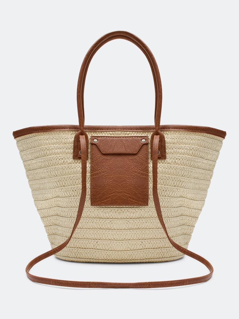 Сумка-тоут из рафии