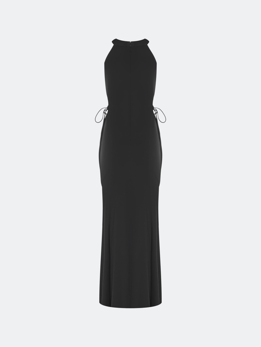 Приталенное платье с акцентными вырезами