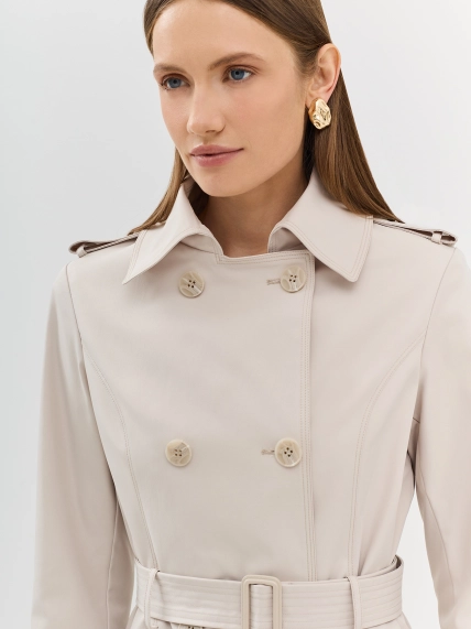 Классический двубортный тренч