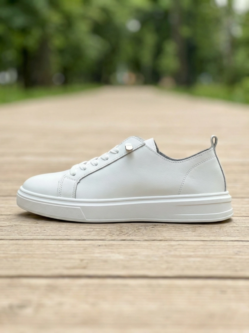 Базовые кеды из натуральной кожи