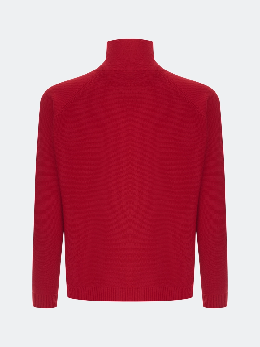 Джемпер с воротником стойкой