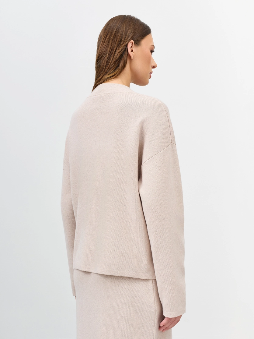 Свободный свитер с ангорой