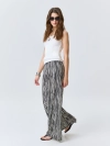 Брюки в монохромную полоску